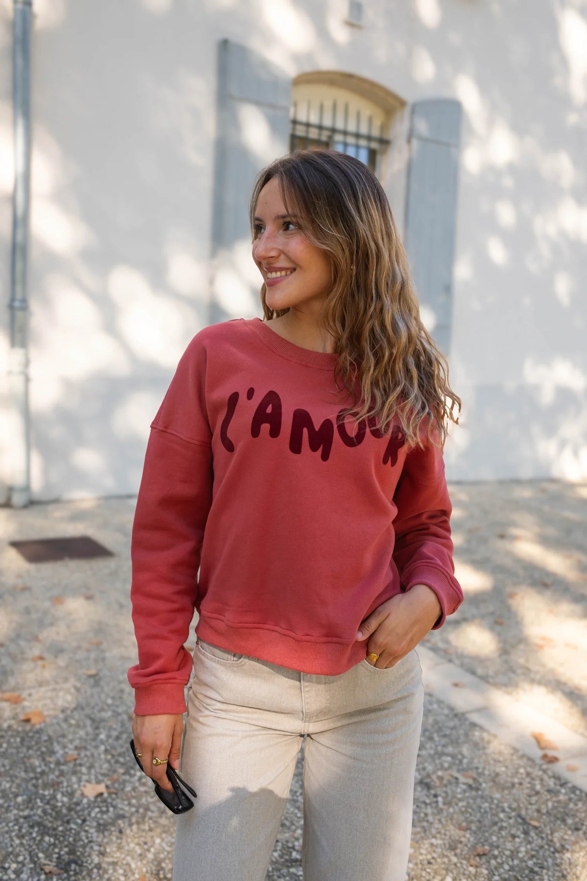 L'Amour Sweatshirt - Rød