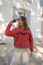 L'Amour Sweatshirt - Rød