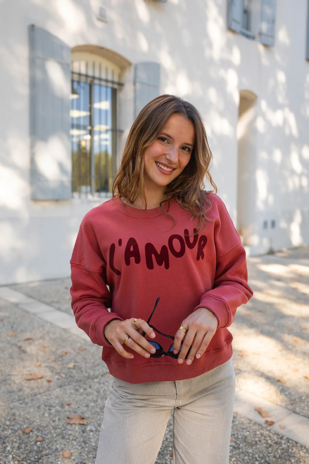 L'Amour Sweatshirt - Rød