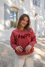 L'Amour Sweatshirt - Rød