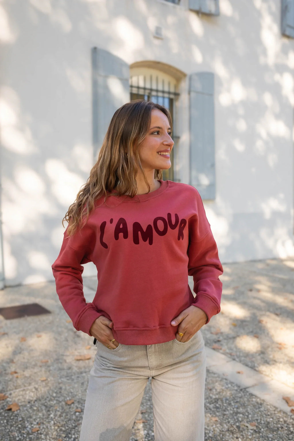 L'Amour Sweatshirt - Rød