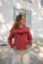 L'Amour Sweatshirt - Rød