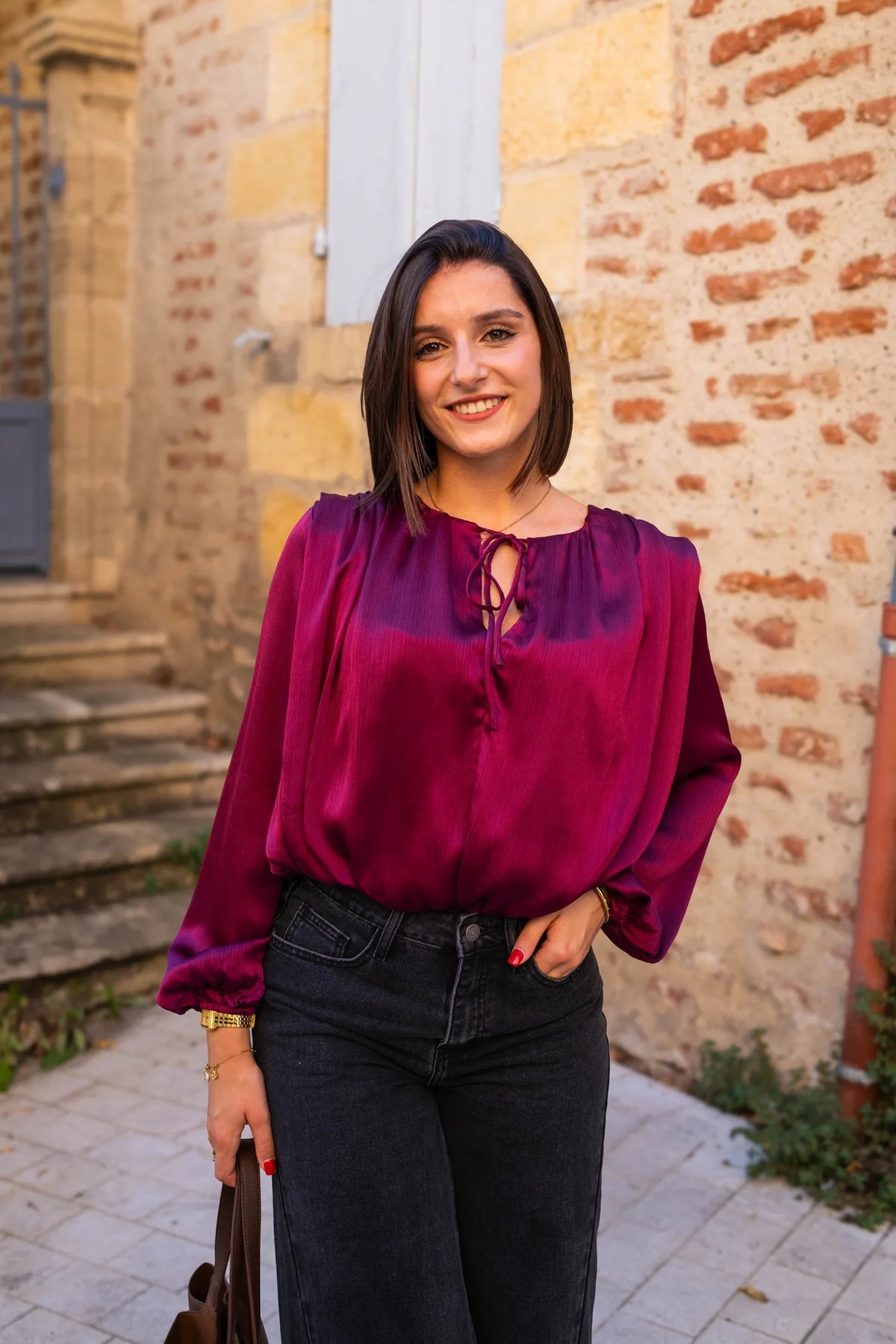 Bluzka Anna – Śliwkowa