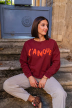 Bluza L'Amour – Bordowa