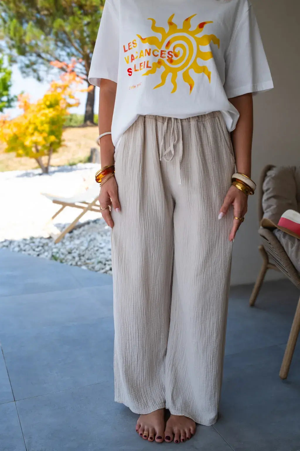 Pantalón Pola Beige