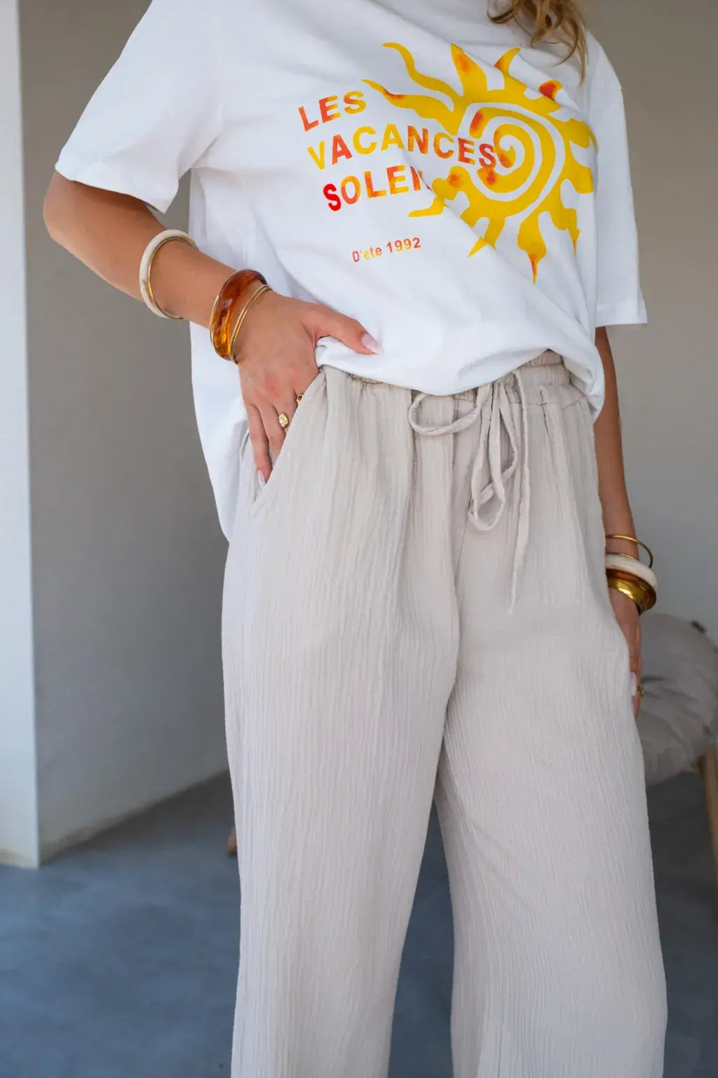 Pantalón Pola Beige