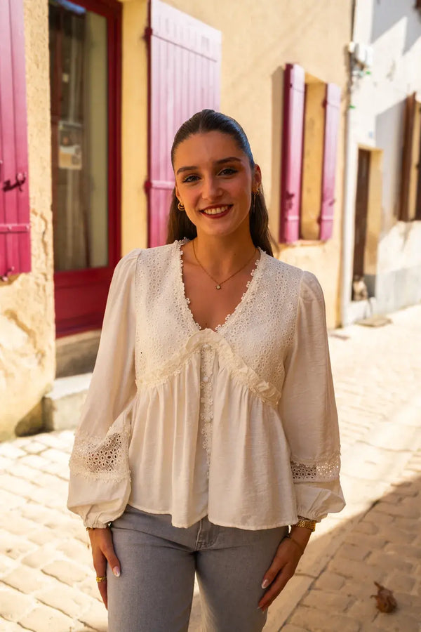 Balya Blouse Ecru