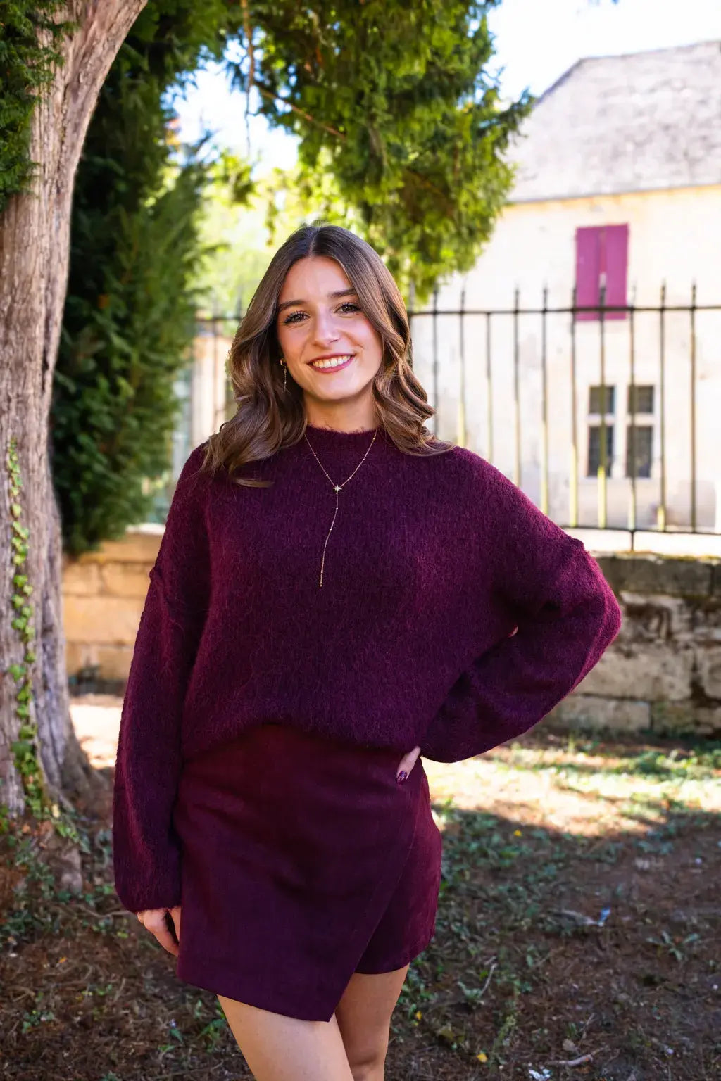 Sweter Milene – Burgund