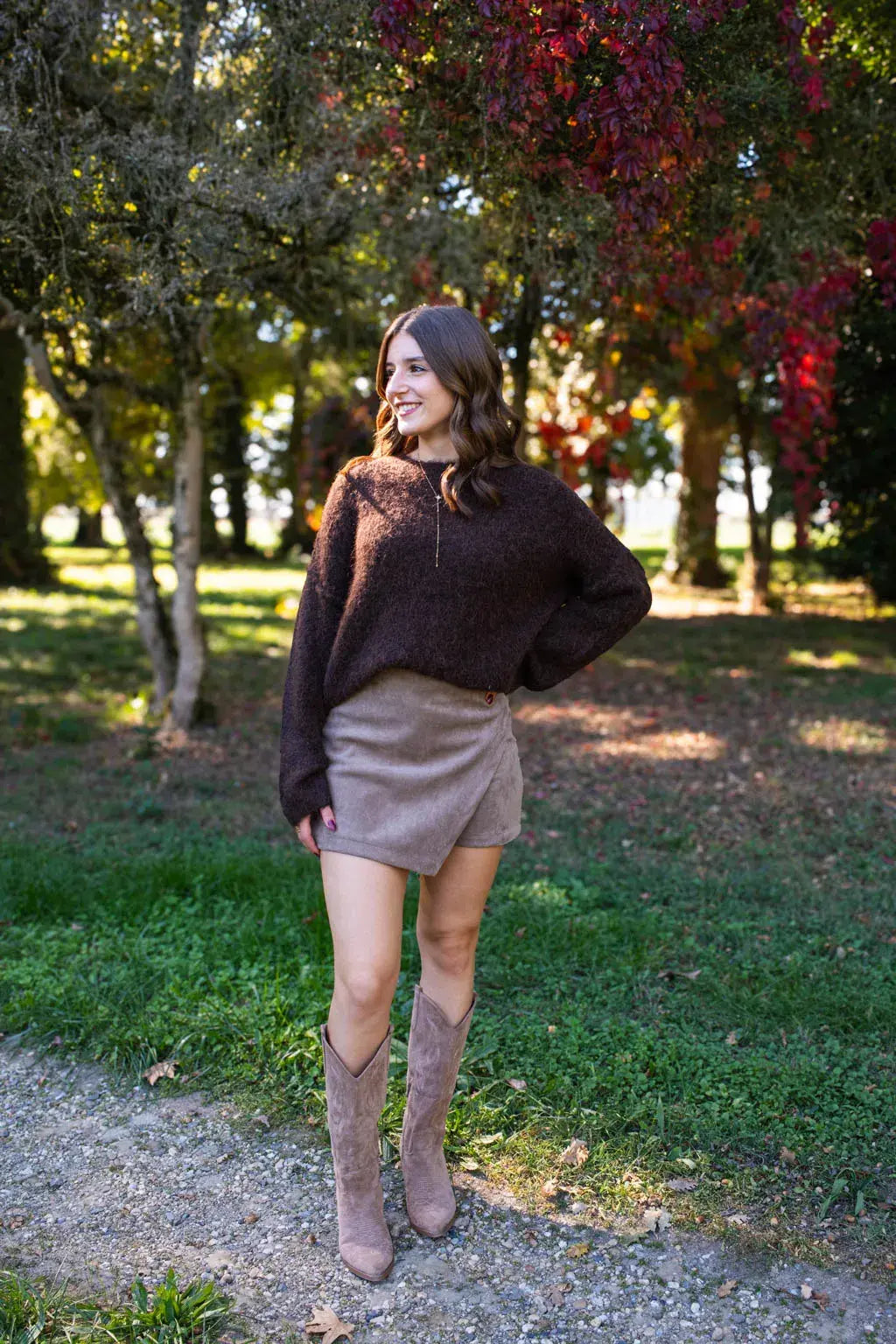 Sweter Milene - Czekoladowy