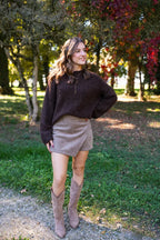 Sweter Milene - Czekoladowy
