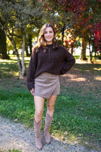 Sweter Milene - Czekoladowy