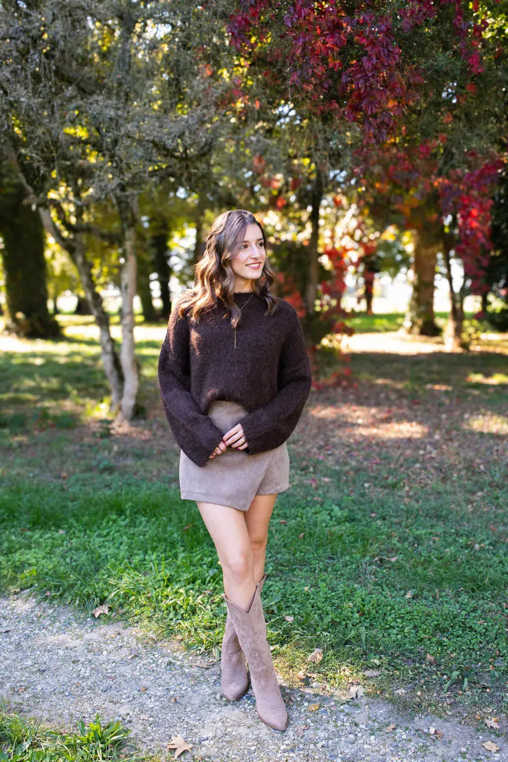 Diaz Skort - Taupe