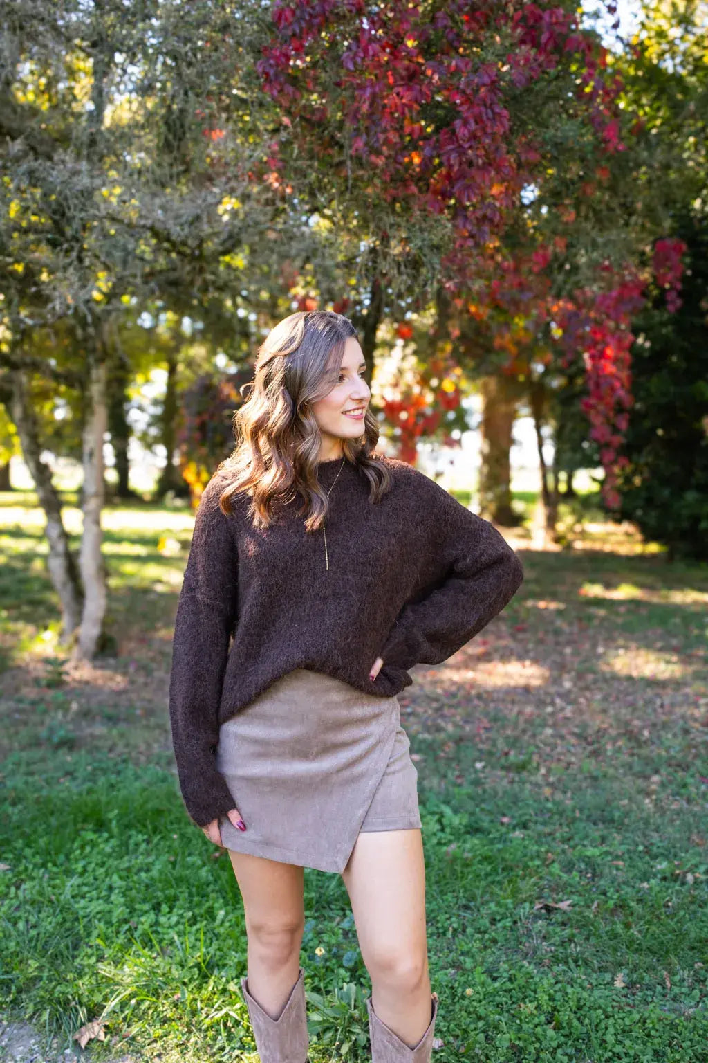 Diaz Skort - Taupe