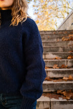 Sweter Karine - Granatowy