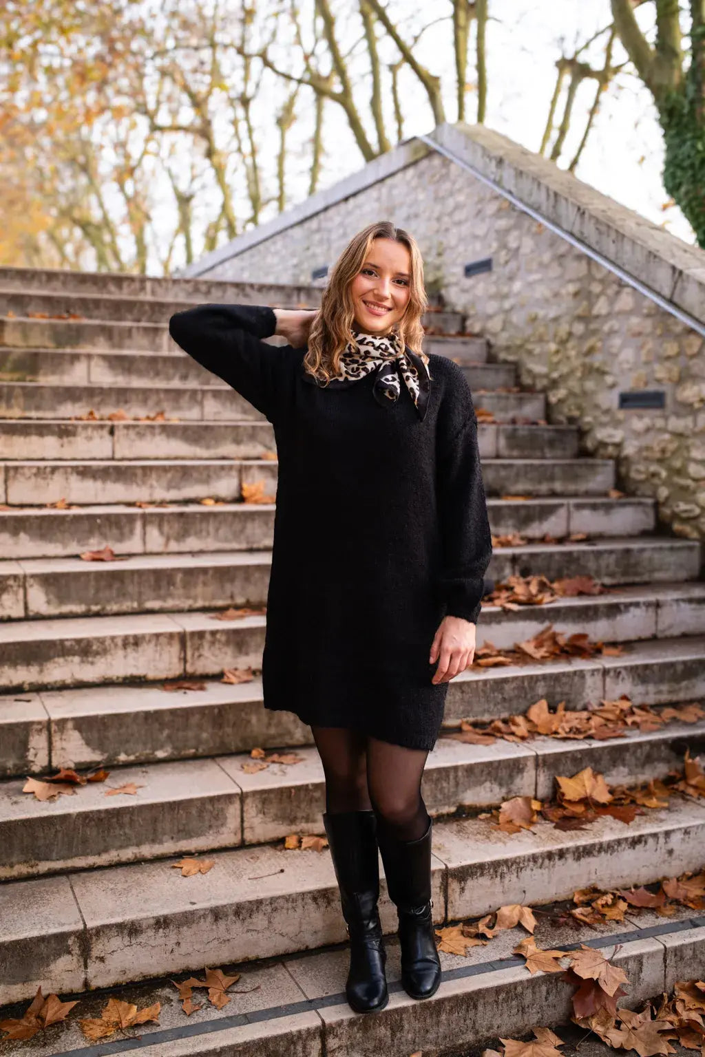 Vestido Jersey Rachelle - Negro