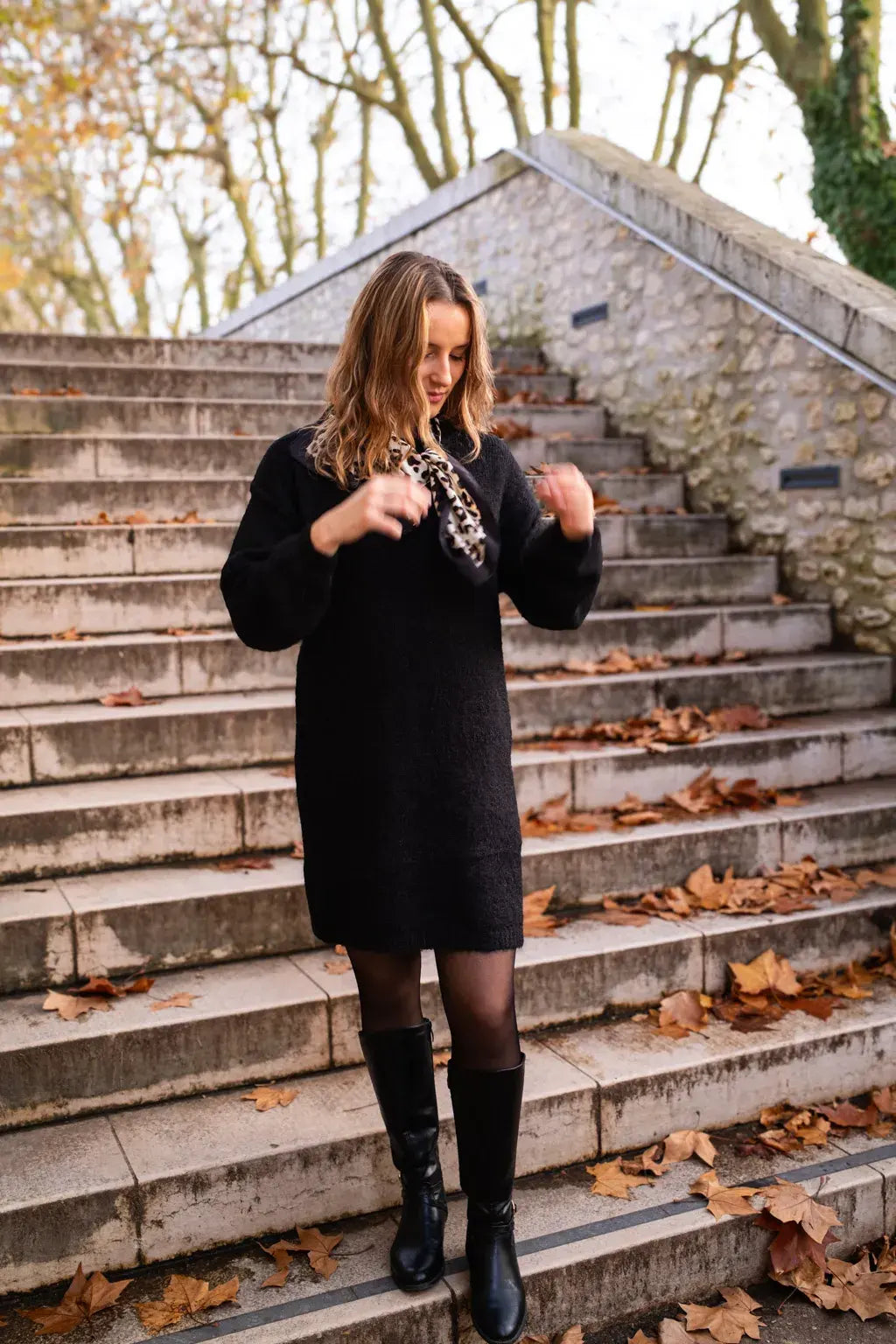 Vestido Jersey Rachelle - Negro