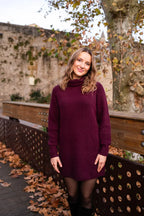 Strickkleid Sya - Burgundy