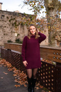 Strickkleid Sya - Burgundy