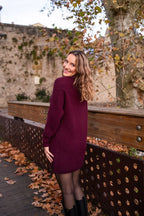 Strickkleid Sya - Burgundy
