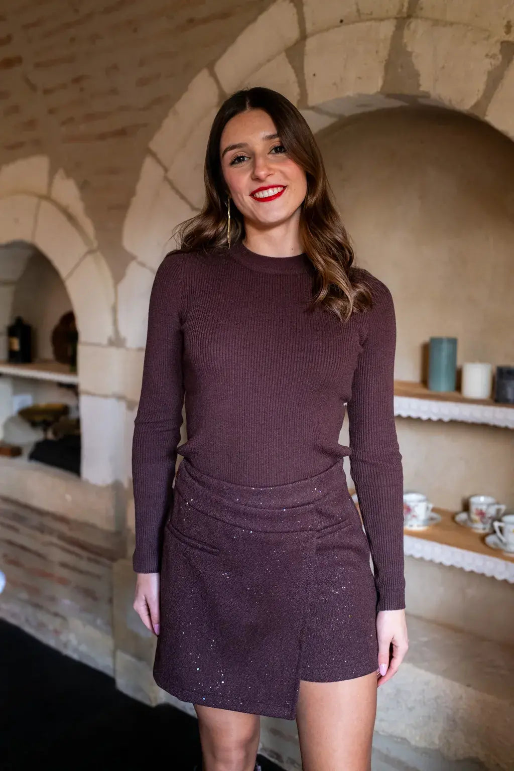 Gonna Pantalone Aubane - Cioccolato