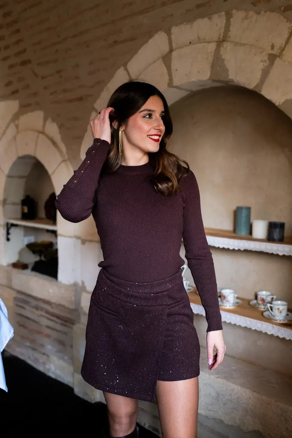 Gonna Pantalone Aubane - Cioccolato