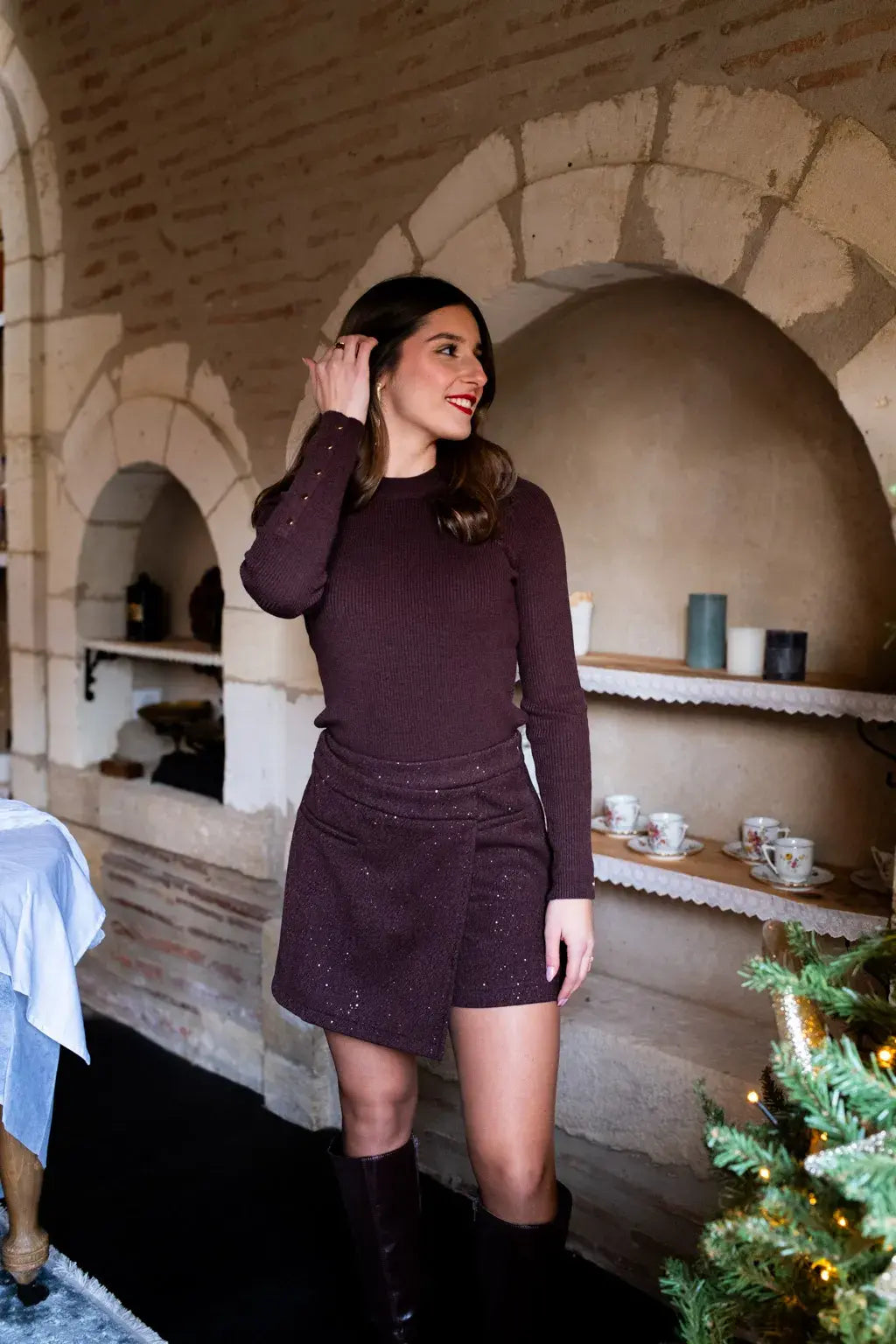 Gonna Pantalone Aubane - Cioccolato