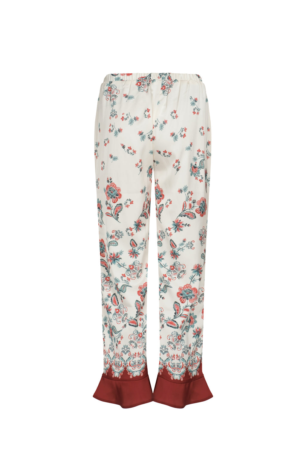 Pantalón recto estampado - Flor vintage