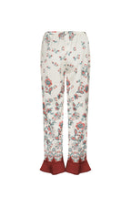 Pantalón recto estampado - Flor vintage