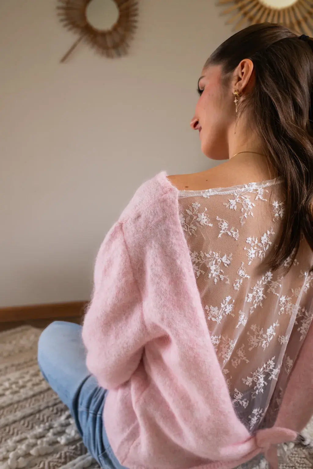 Sweter Hilona – Różowy