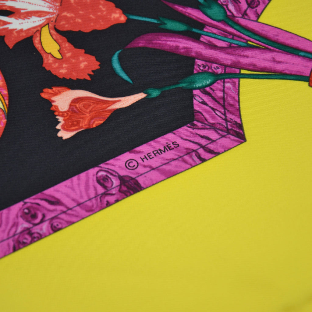 Foulard Hermès Soie Motif Floral