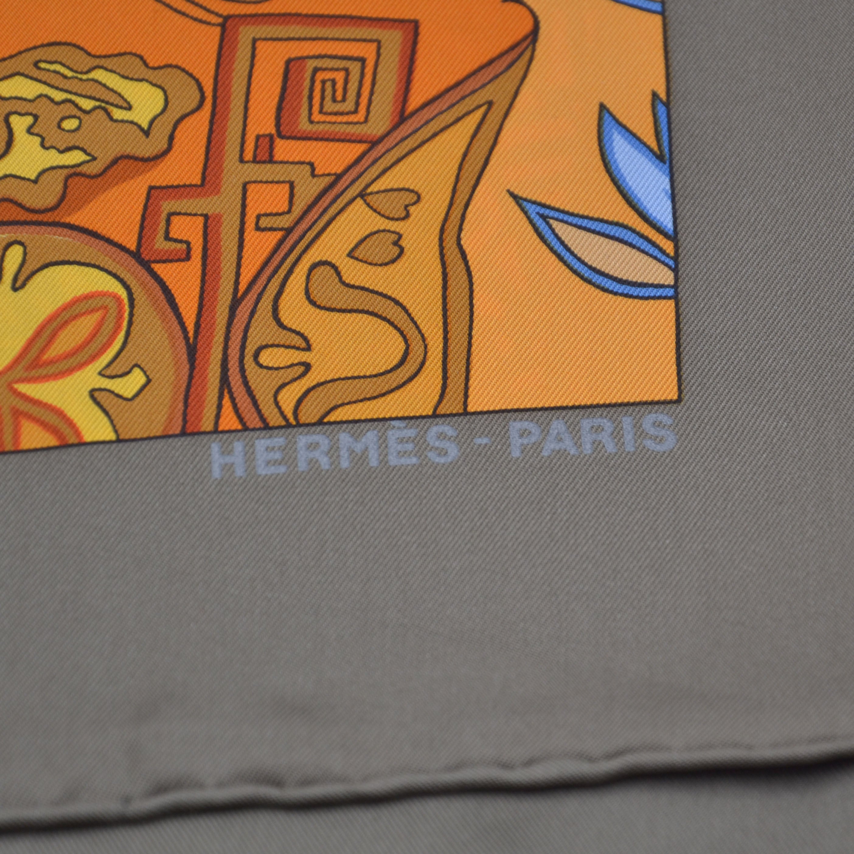 Hermès 90 Scarf « L'Art des Steppes »