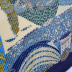 Foulard Hermès L'Atlantide Carré Plissé