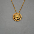 Christian Dior Collier Pendentif Soleil Félin Vintage