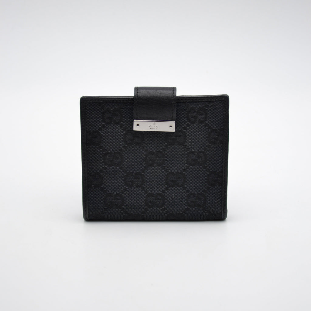 Cartera compacta con monograma Gucci Gg