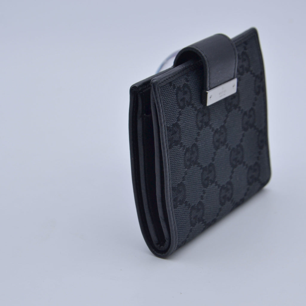 Cartera compacta con monograma Gucci Gg