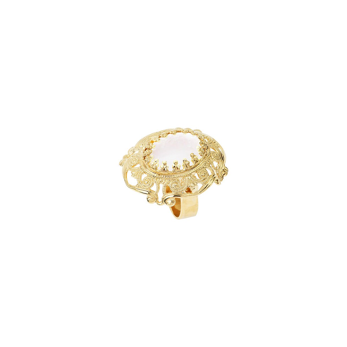 Bague Gm Dubarry Nacre Blanche