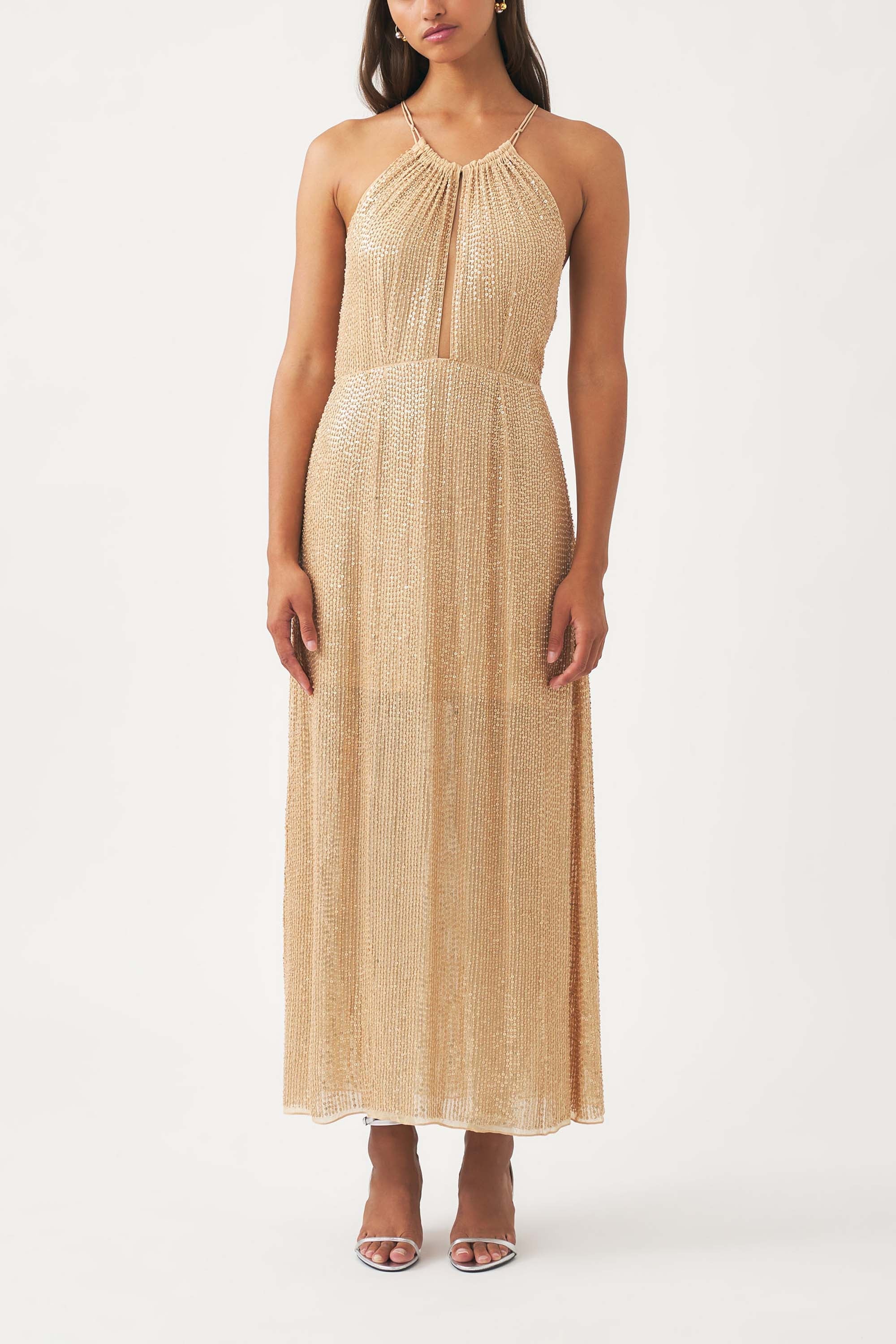 Dune Long Dress - Nude