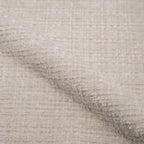 Bloomy - Chaise En Velours Chenillé Écru Et Métal Noir