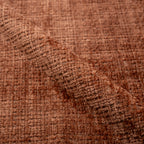 Bloomy - Chaise En Velours Chenillé Terracotta Et Métal Noir