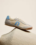 Riya Low Top Sneakers - Beige Blue