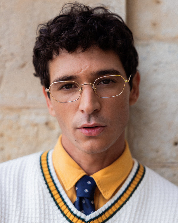 Dedra Gold Eyeglasses - Unisex