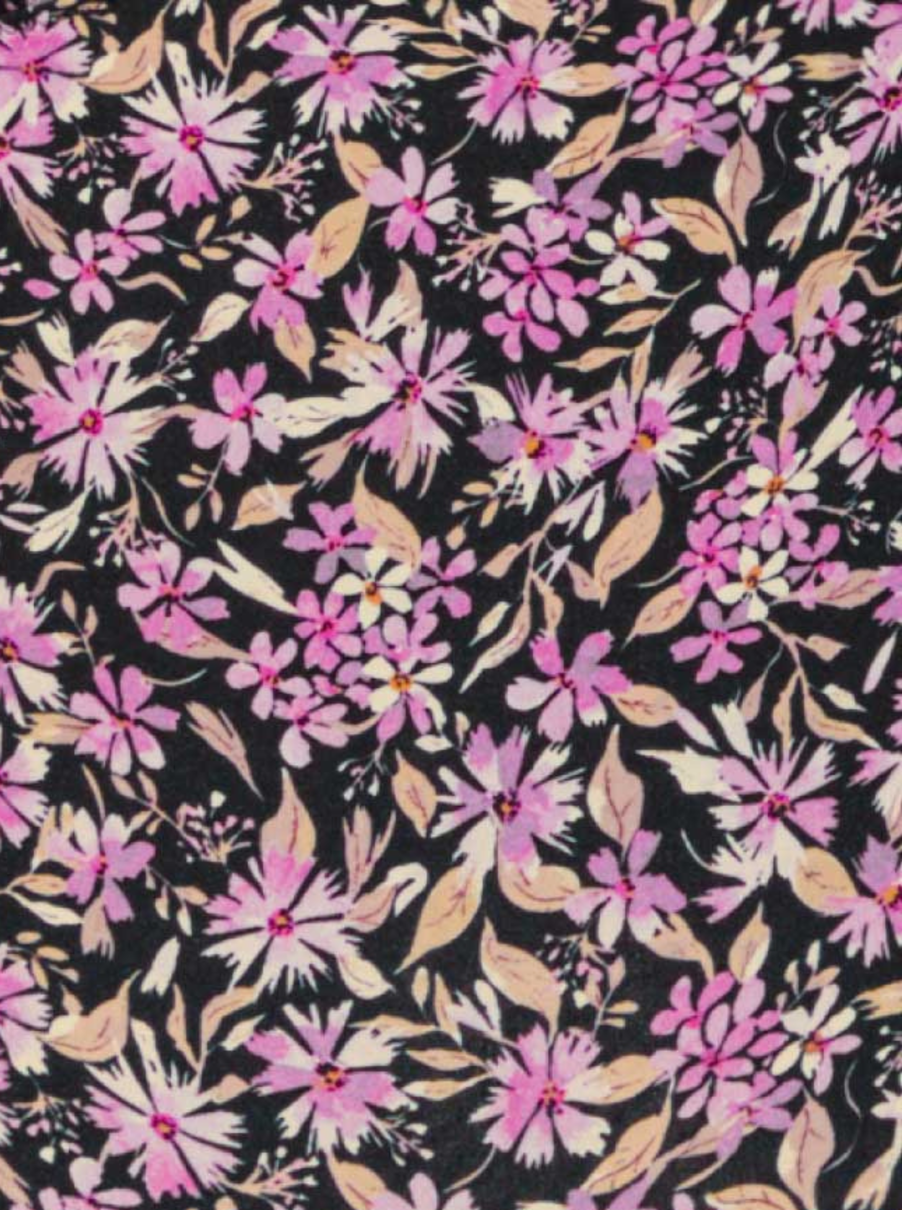 Triangle Froncé Swim Purple Flowers