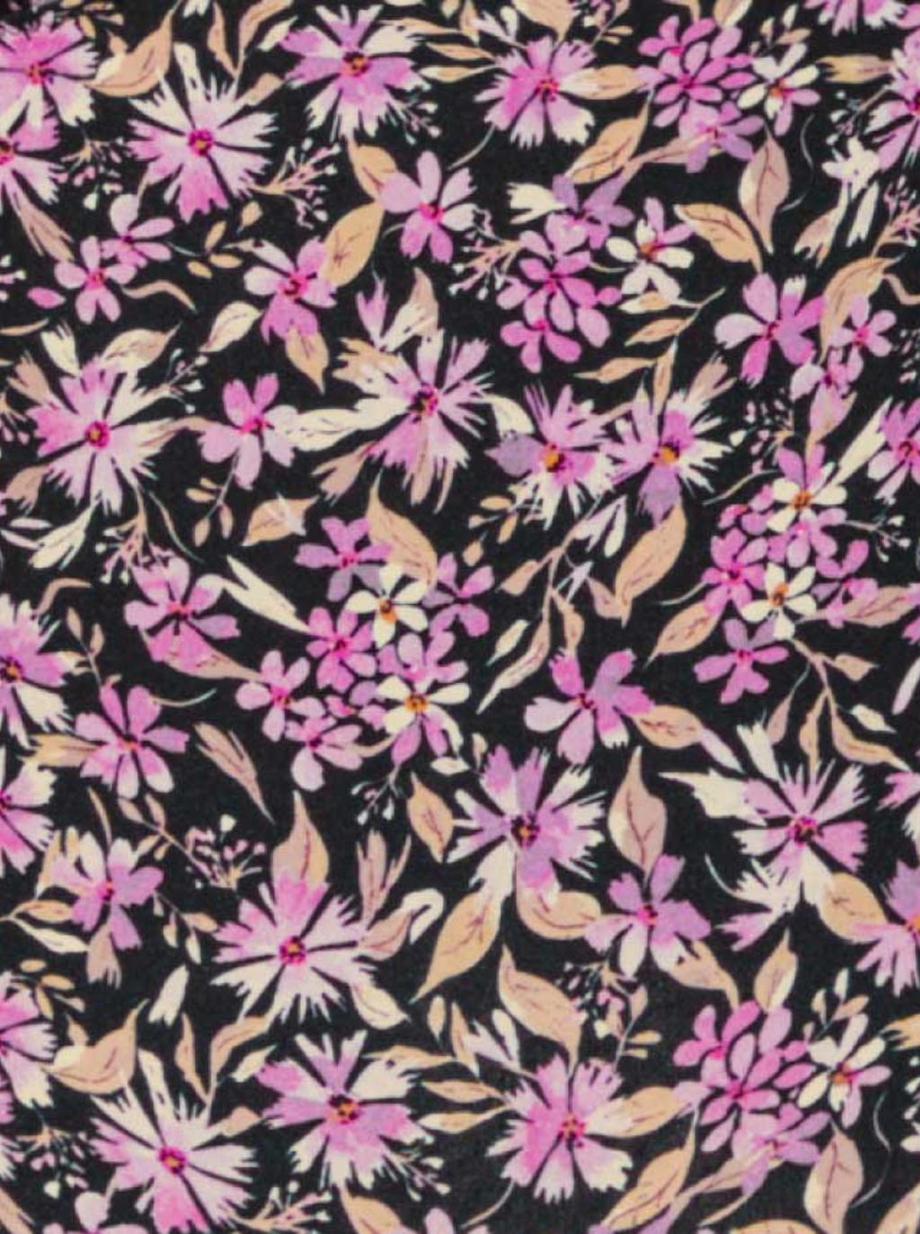 Purple Flowers Swim Tanga