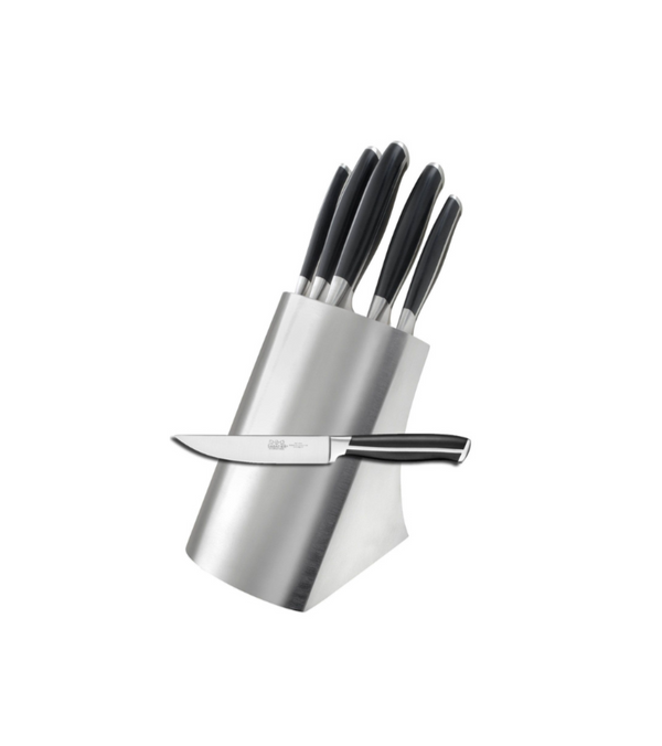 Glasgow Stainless Steel Knife Block With 5 Jupiter Knives
