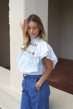 Candice Blue Blouse