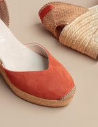 Espadrilles Compensées Dolce Vita Daim Ruban - Cuir Daim Terracotta - Femme