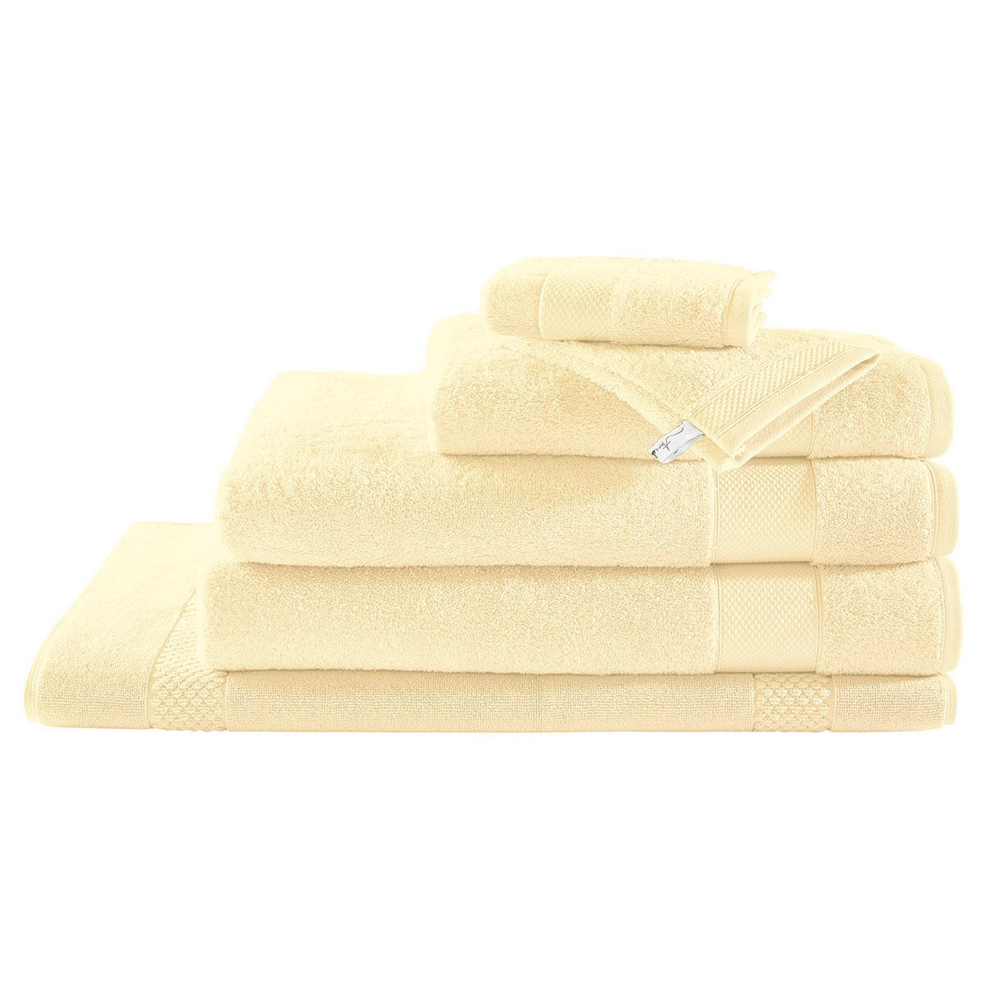 Éponge Unie - Drap de Douche - Jaune Clair
