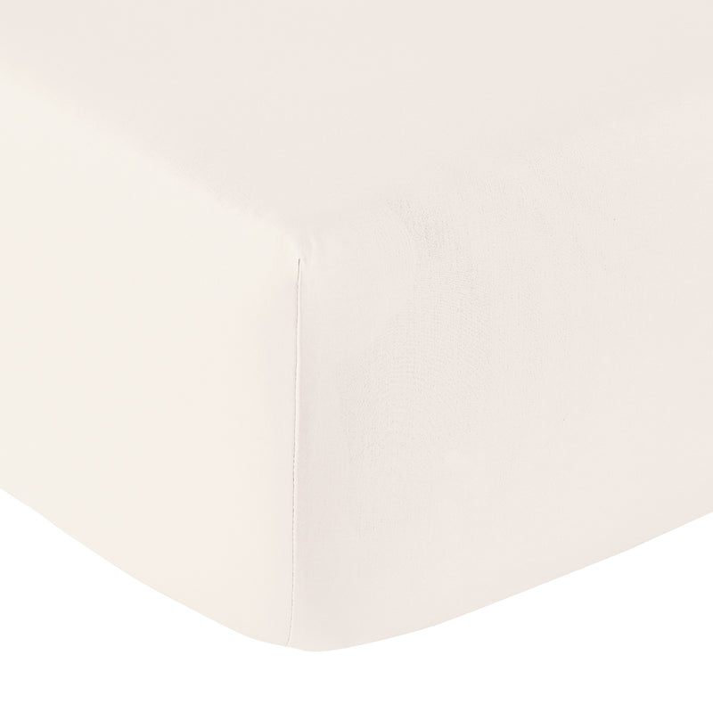 Plain Percale - Fitted Sheet - Ivory