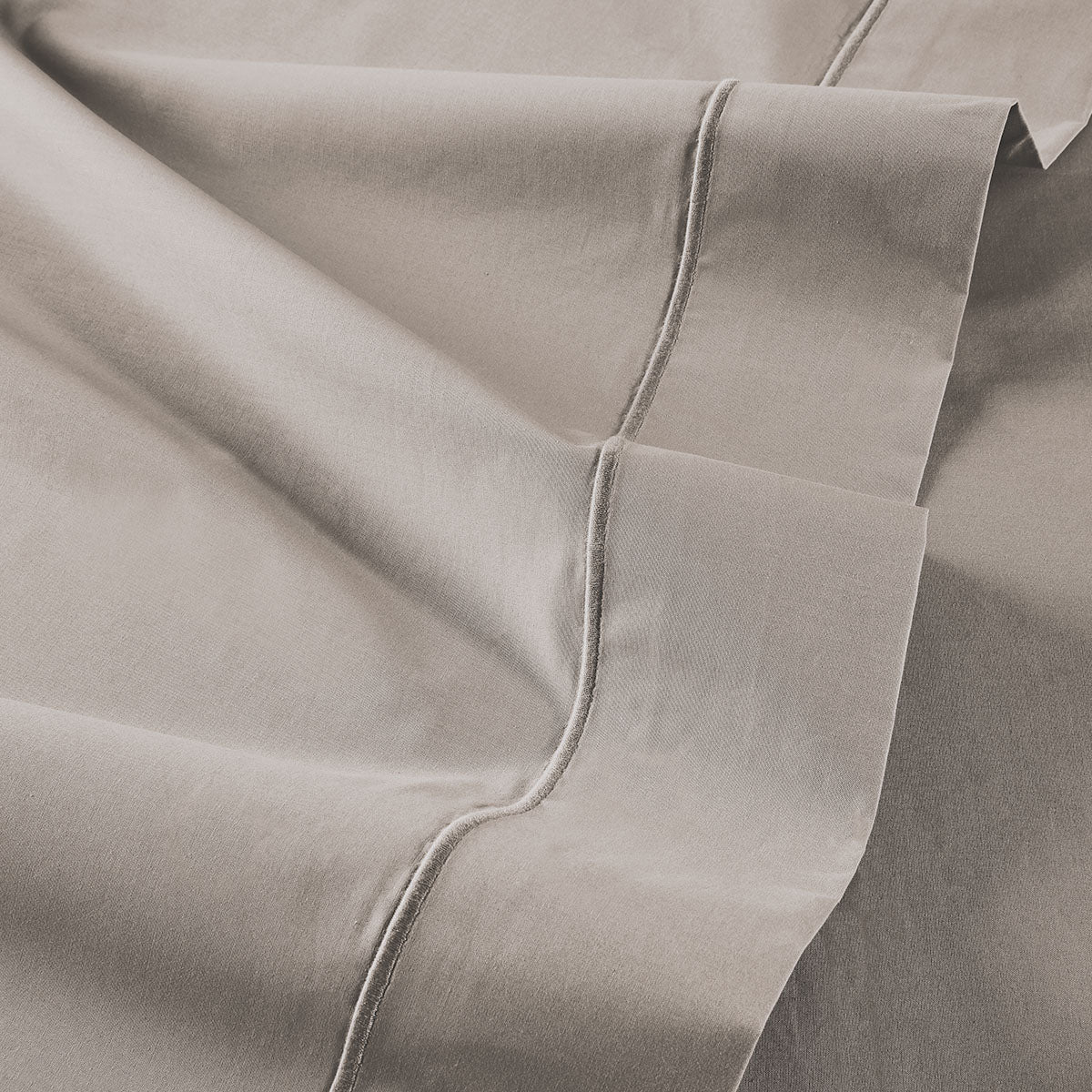 Percale Unie - Sábana Encimera - Gris Topo