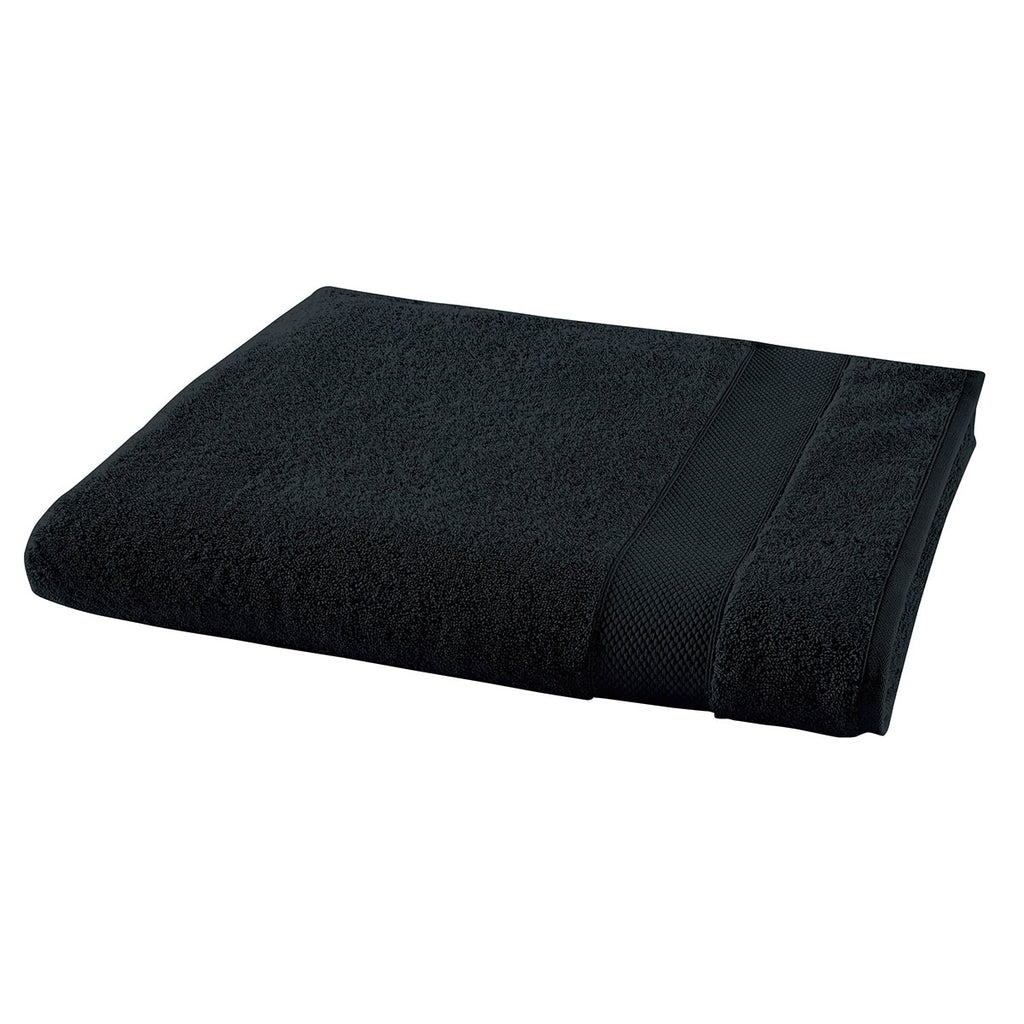 Rizo Liso - Toalla de Baño - Negro